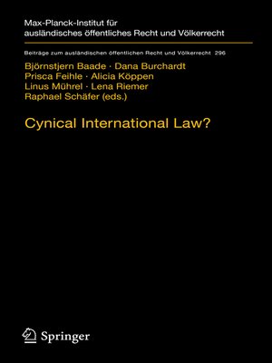 cover image of Cynical International Law?